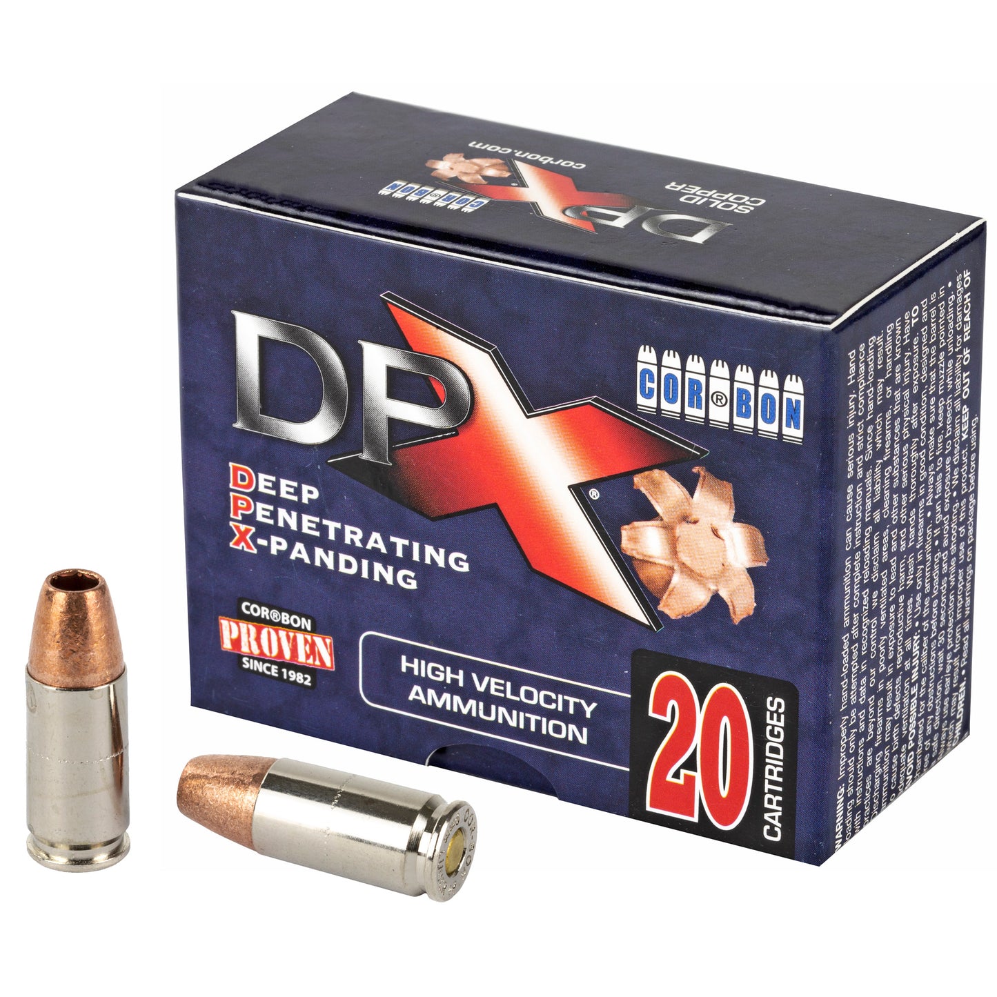 CORBON DPX 9MM+P 115GR BRNS X 20/500