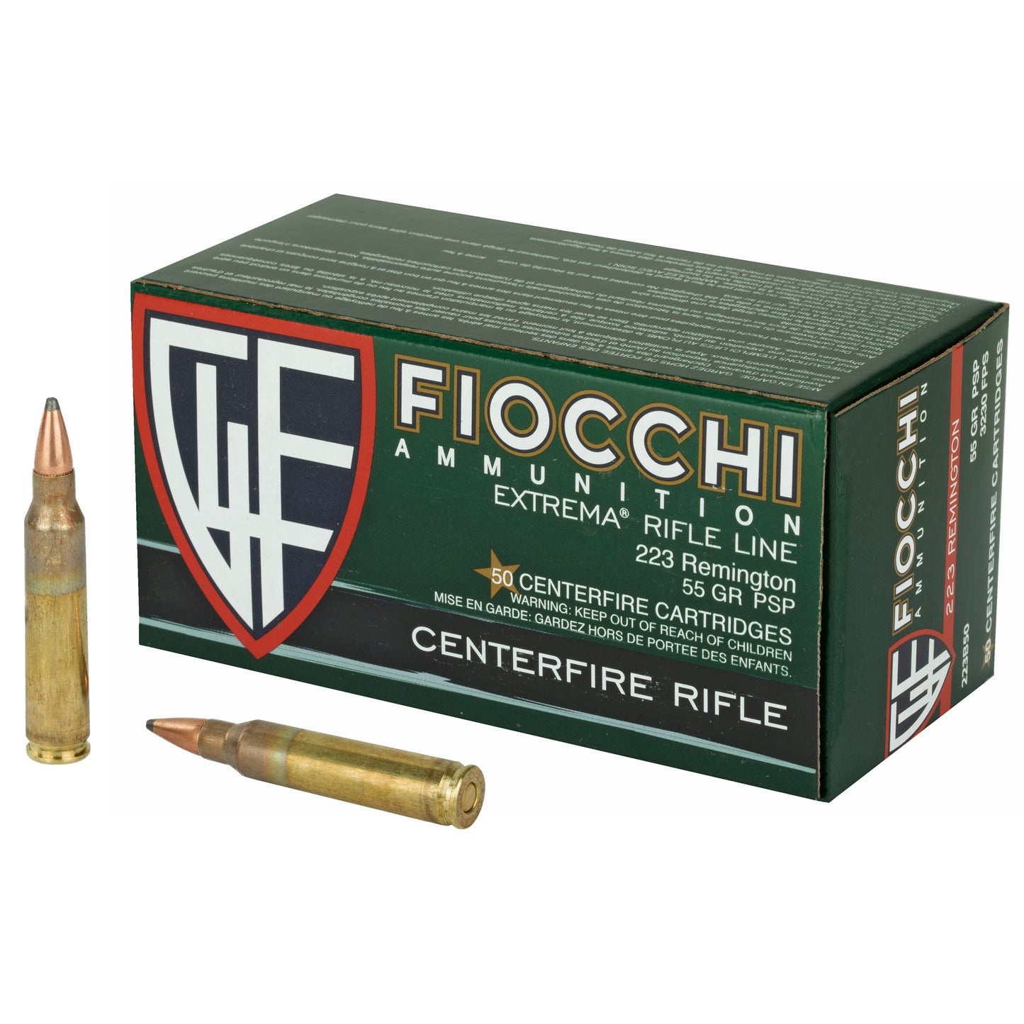 FIOCCHI 223REM 55GR PSP 50/500