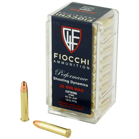 FIOCCHI 22WMR 40GR JHP 50/2000
