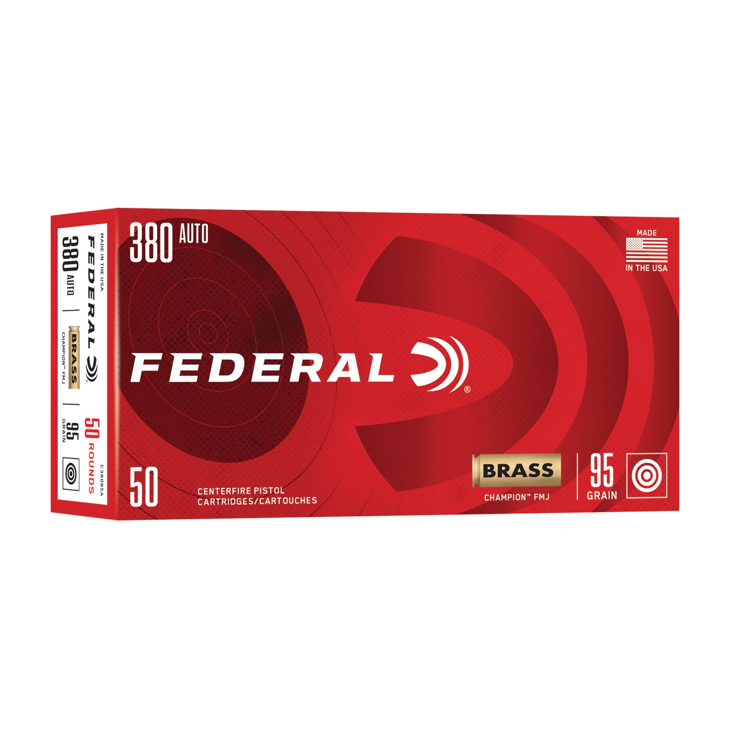 FED CHAMP 380AUTO 95GR FMJ 50/1000