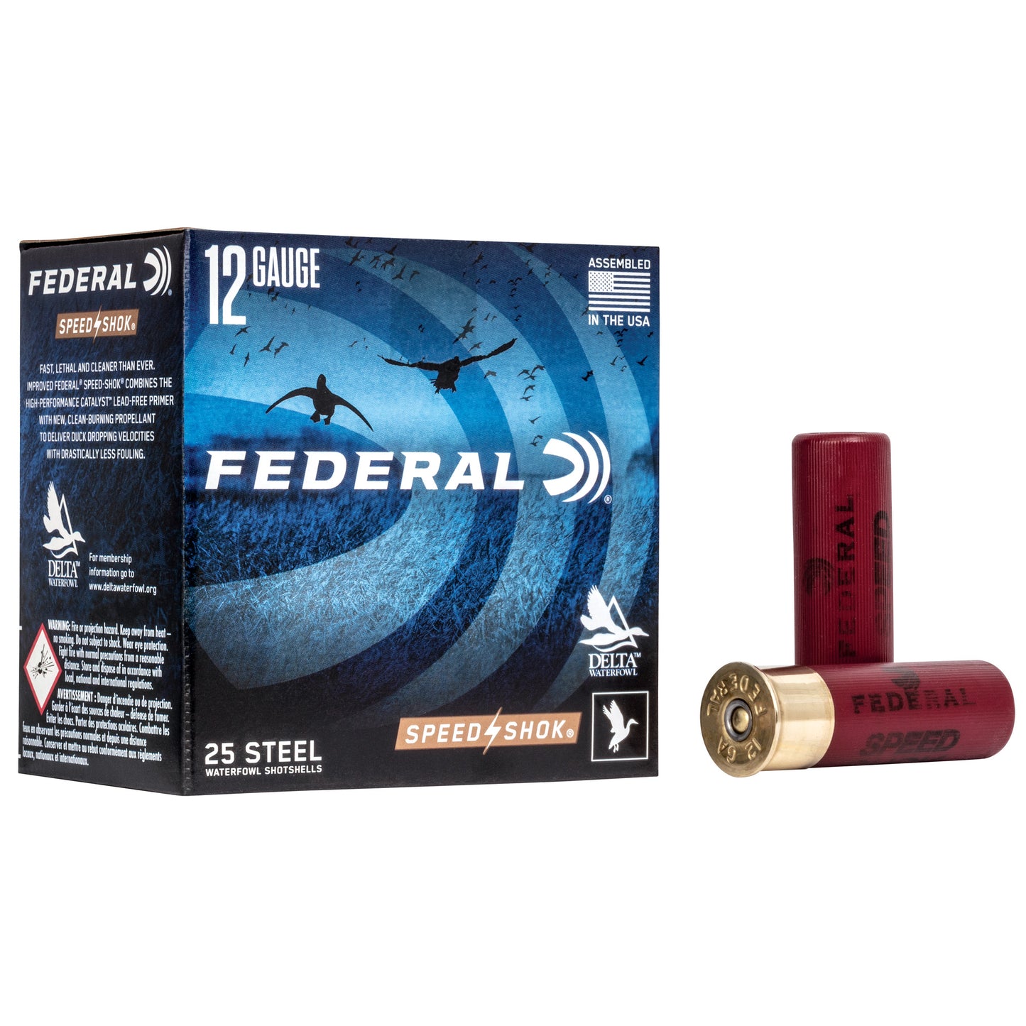 Federal Speed-Shok 12 Gauge 3" #2 Steel Shot 1 1/4 oz – 25 Rounds
