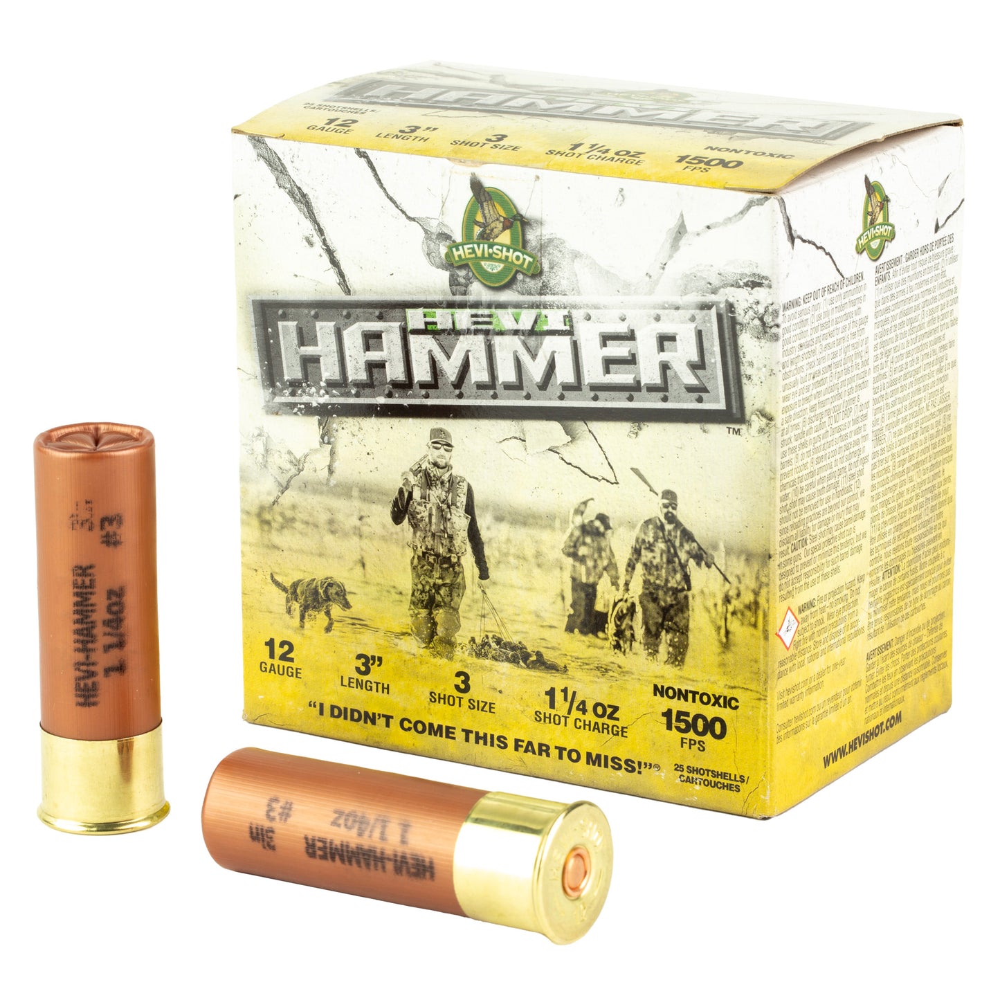 HEVI HAMMER 12GA 3" #3 25/250