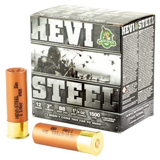 HEVI STEEL 12GA 3" BB 25/250