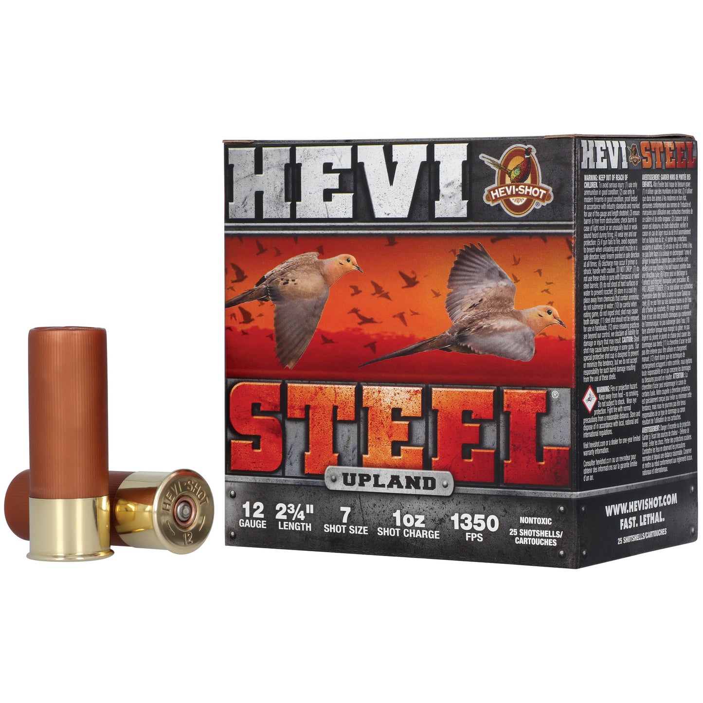 HEVI STL UPLND 12GA 2.75" #7 25/250