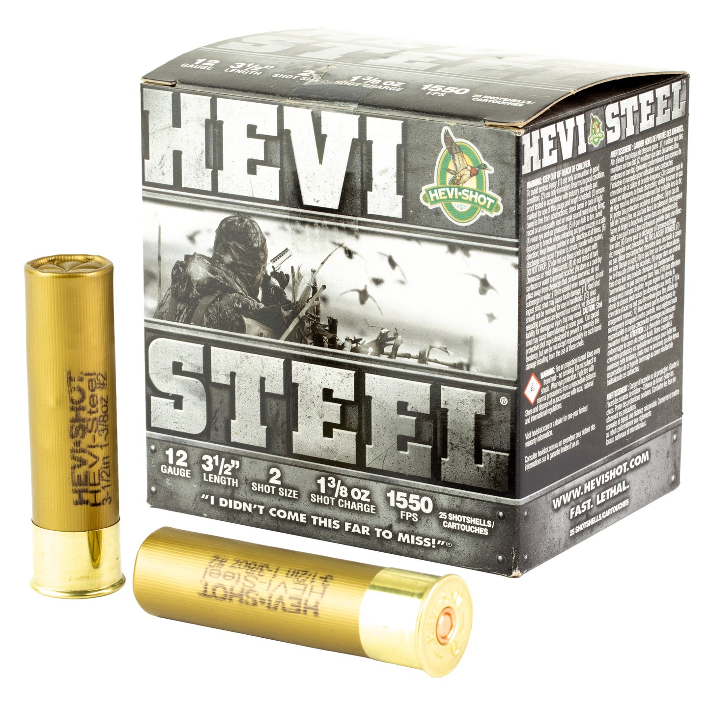 HEVI STEEL 12GA 3.5" #2 25/250