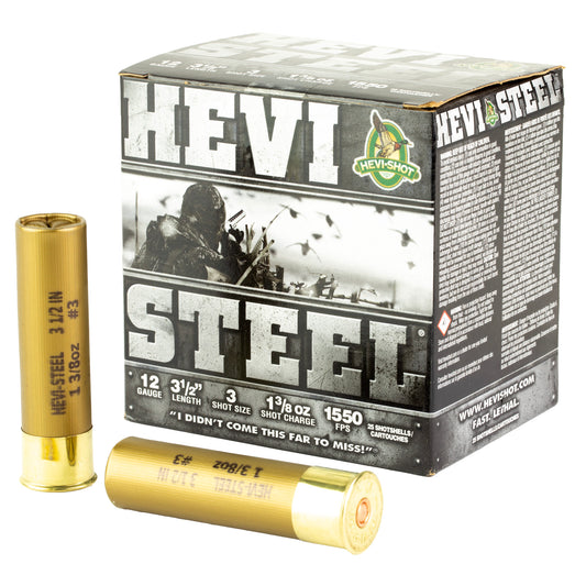 HEVI STEEL 12GA 3.5" #3 25/250