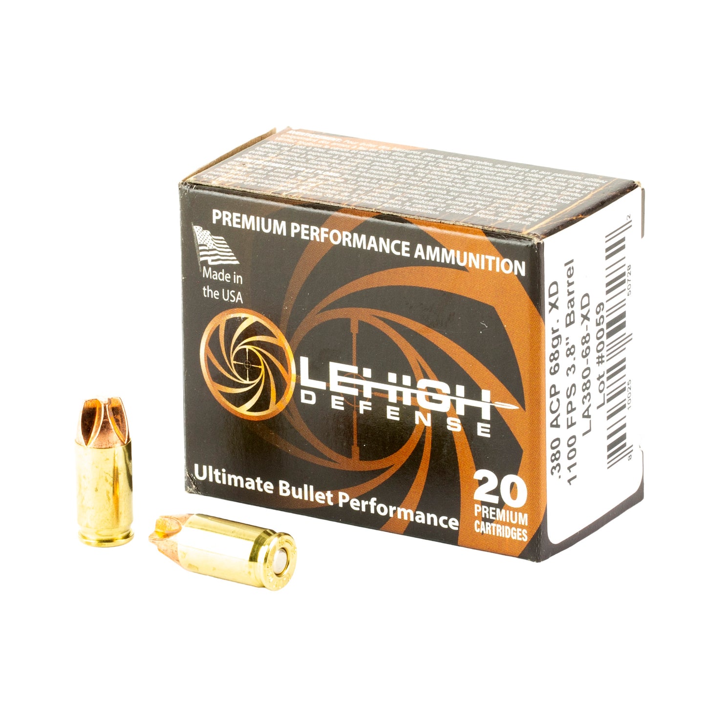 LEHIGH XTRM DFNS .380ACP 68GR 20/200