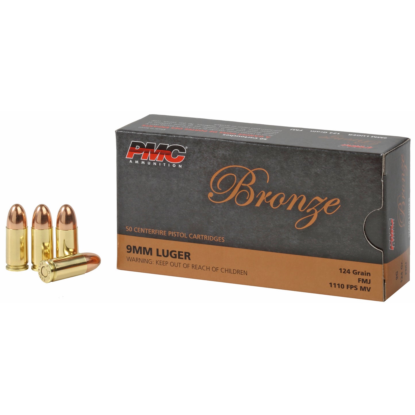 PMC BRNZ 9MM 124GR FMJ 50/1000