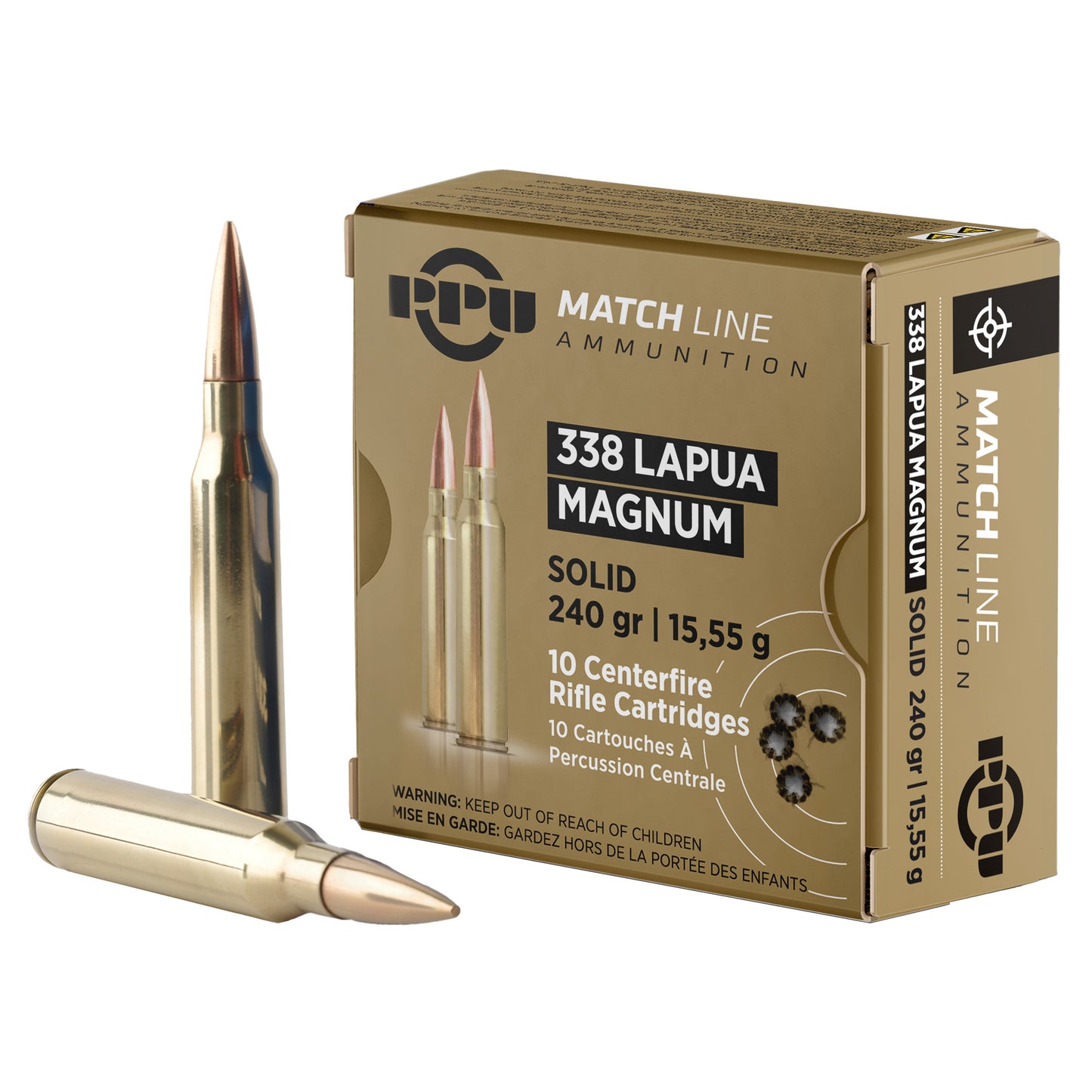 PPU 338 LAPUA MAG MATCH 240GR 10/200