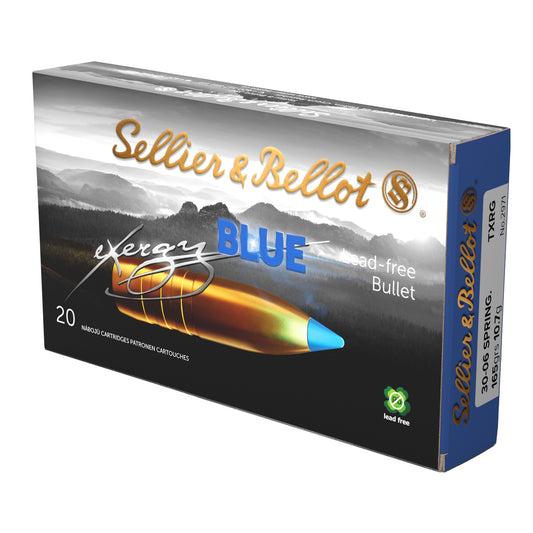 Sellier & Bellot 30-06 Springfield 165gr Exergy Blue Lead-Free – 20 Rounds