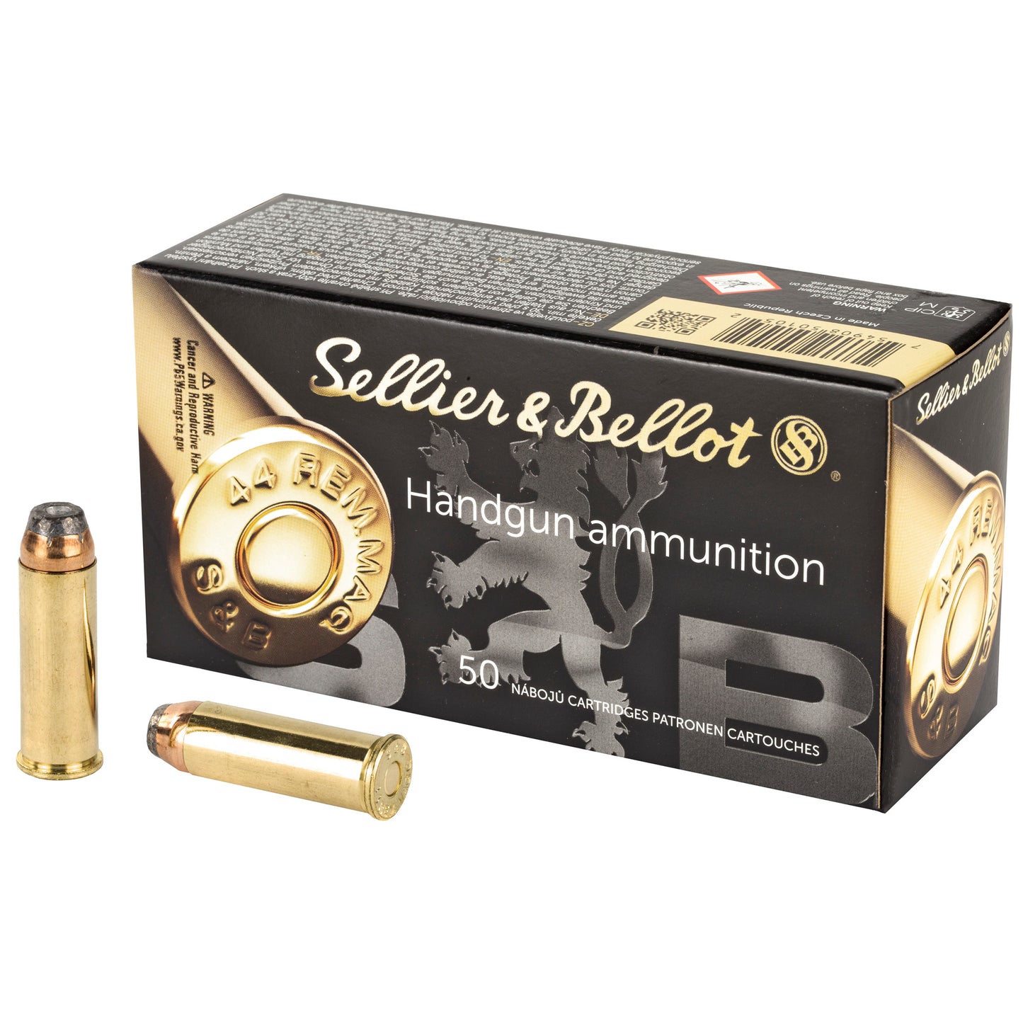 Sellier & Bellot .44 Remington Magnum 240gr SJHP – 50 Rounds