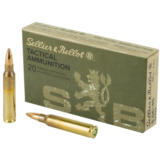 Sellier & Bellot 5.56 NATO 55gr FMJ – 20 Rounds