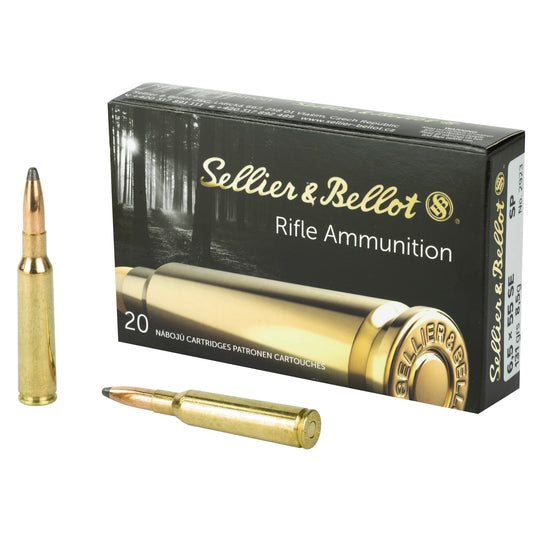 Sellier & Bellot 6.5x55 Swedish 131gr Soft Point – 20 Rounds