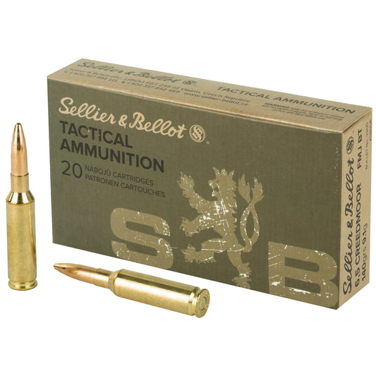 Sellier & Bellot 6.5 Creedmoor 140gr FMJ Training Ammunition – 20 Rounds