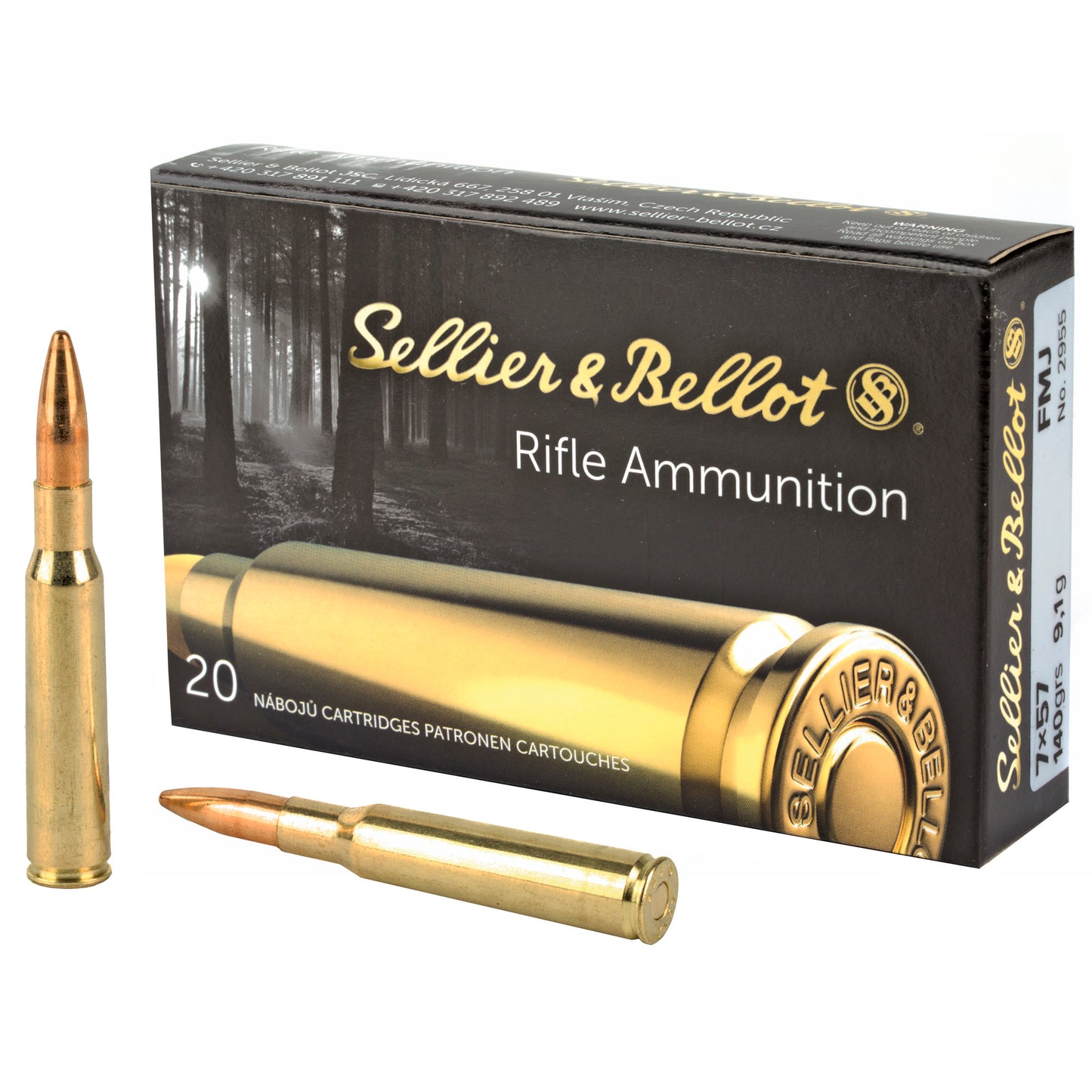 S&B 7X57 140GR FMJ 20/400