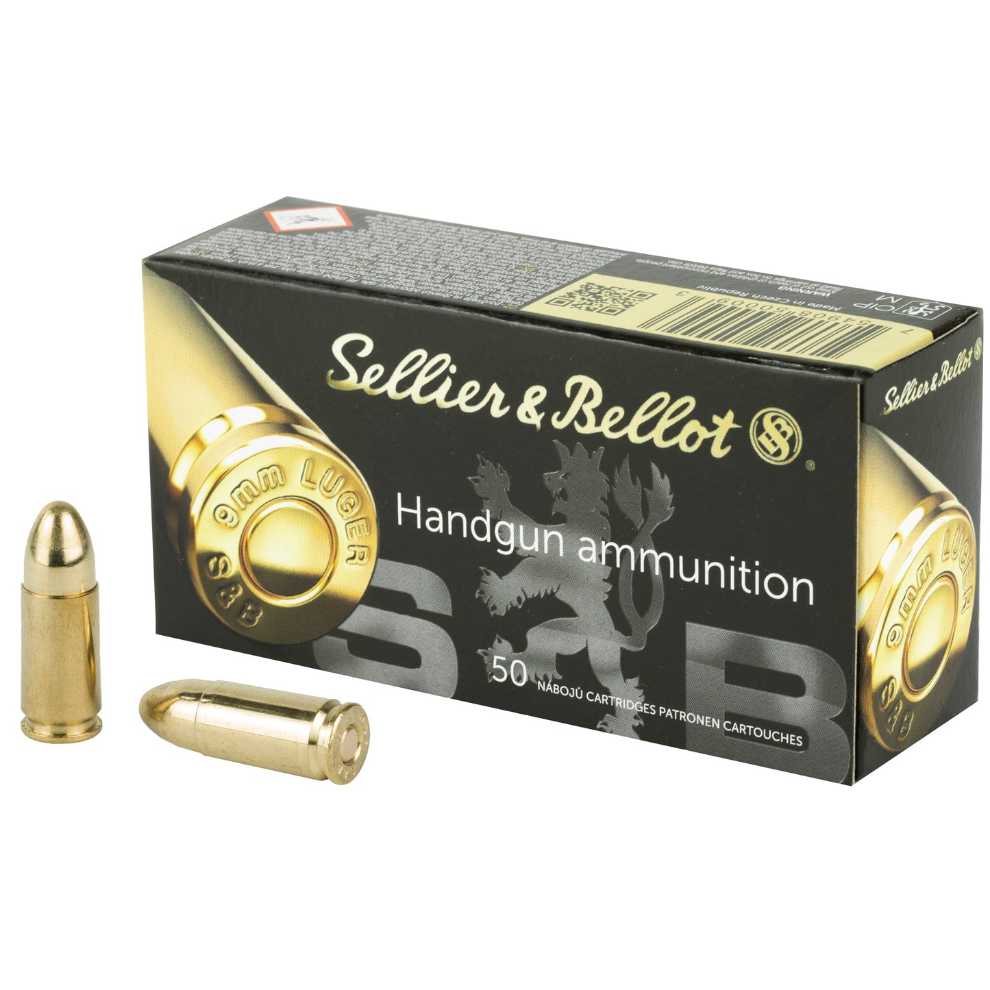 S&B 9MM 124GR FMJ 50/1000