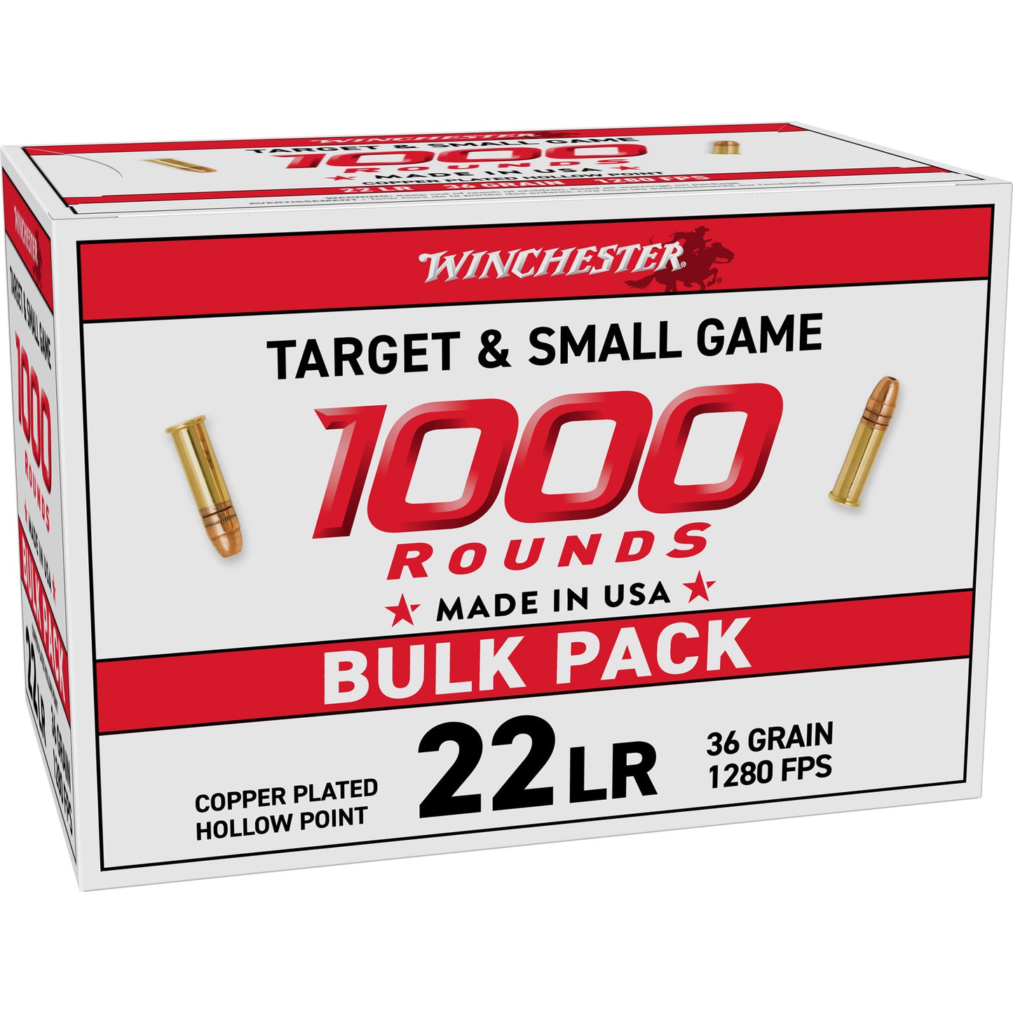WIN WHITE BOX 22LR 36GR HP 1000/2000