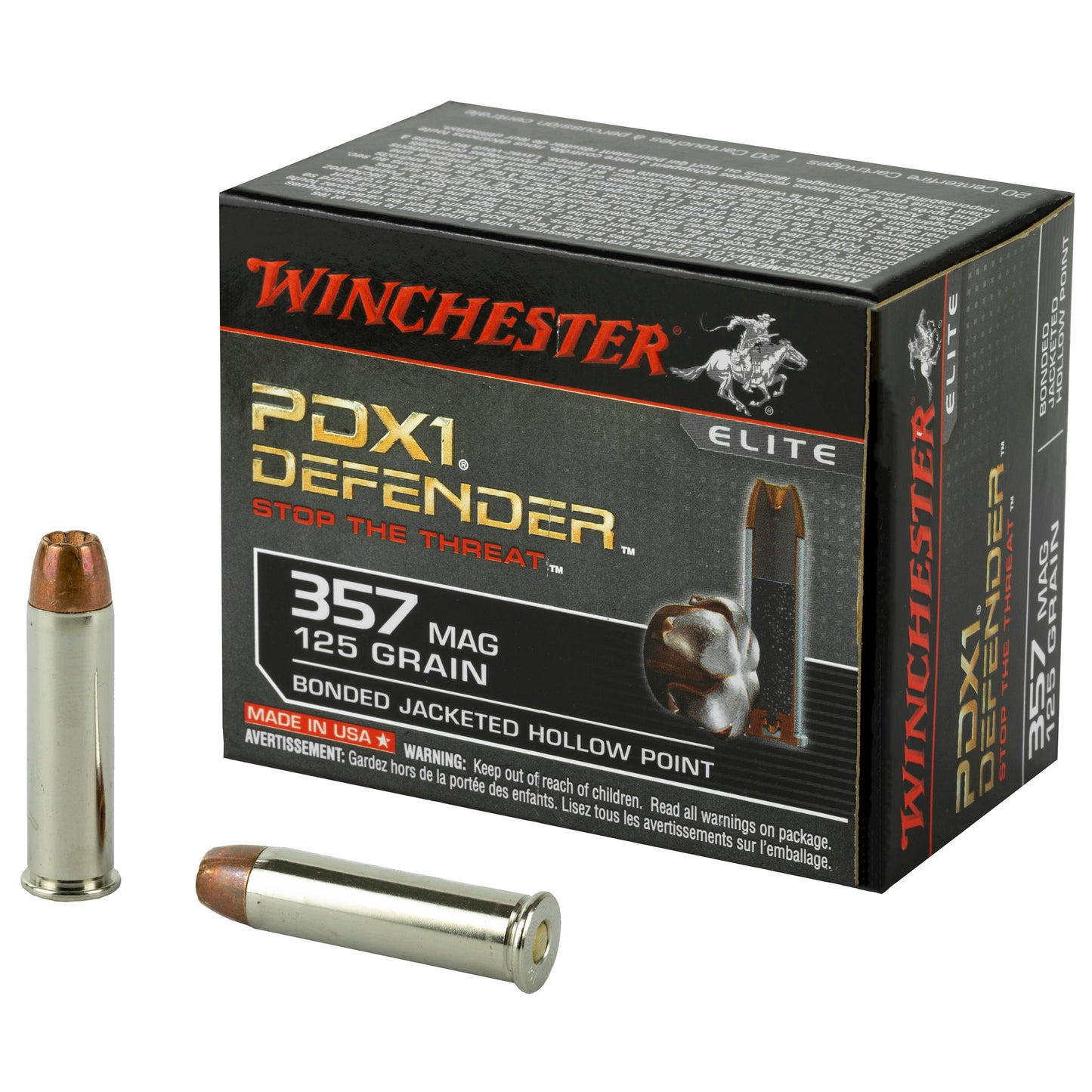 WIN DEFENDER 357MAG 125GR JHP 20/200