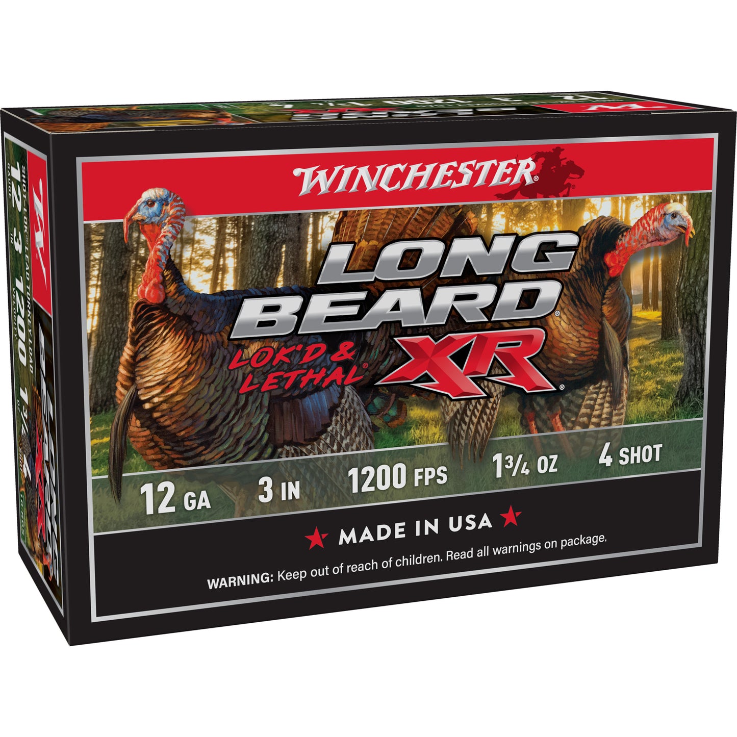 Winchester Long Beard XR 12GA 3" #4 Shot Turkey Load – 10 Rounds