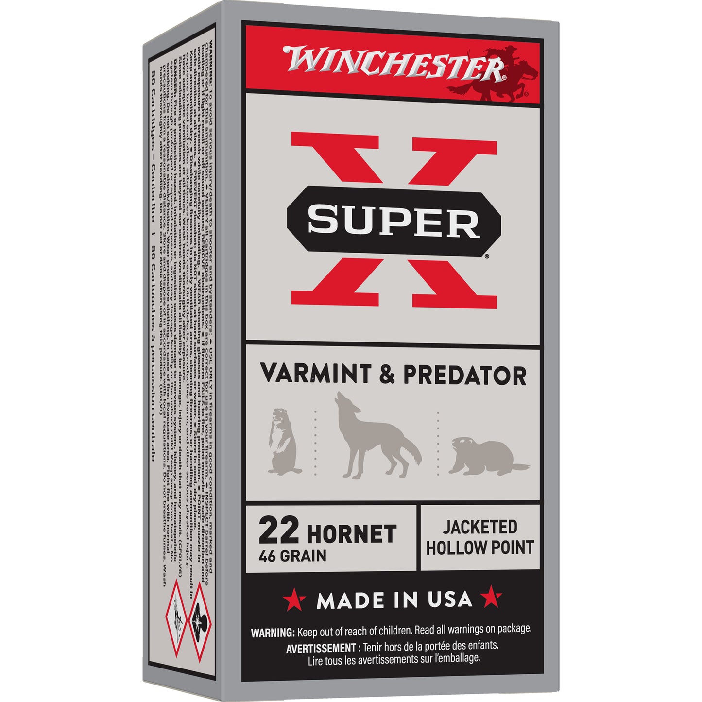 WIN SPRX 22HORN 46GR JHP 50/500