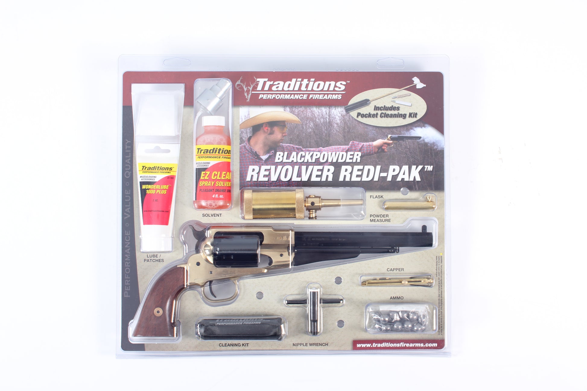1858 ARMY .44 BL/WD PKG BRASS